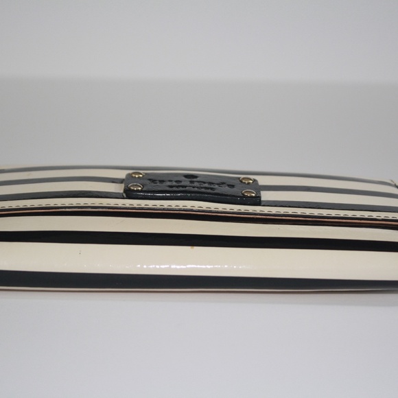Kate Spade wallet, black and white stripe - Picture 2 of 5
